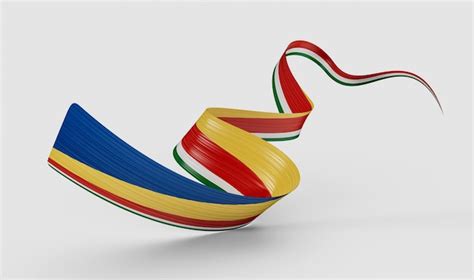 Premium Photo 3d Flag Of Seychelles 3d Waving Ribbon Flag Isolated On