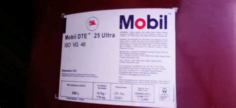 Mobil DTE 25 Ultra Vg 46 Hydraulic Oil For Industrial At 135 Litre