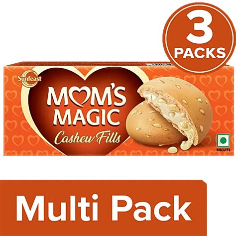 Buy Sunfeast Moms Magic Cashew Fills Centre Filled Cookies With Cashew