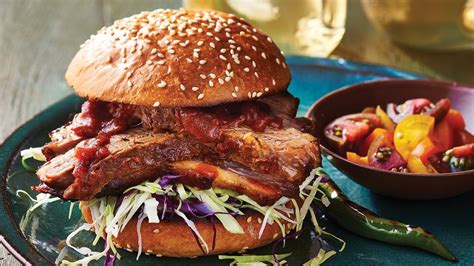 Beef Brisket Burger With BBQ Chipotle Sauce Recipe