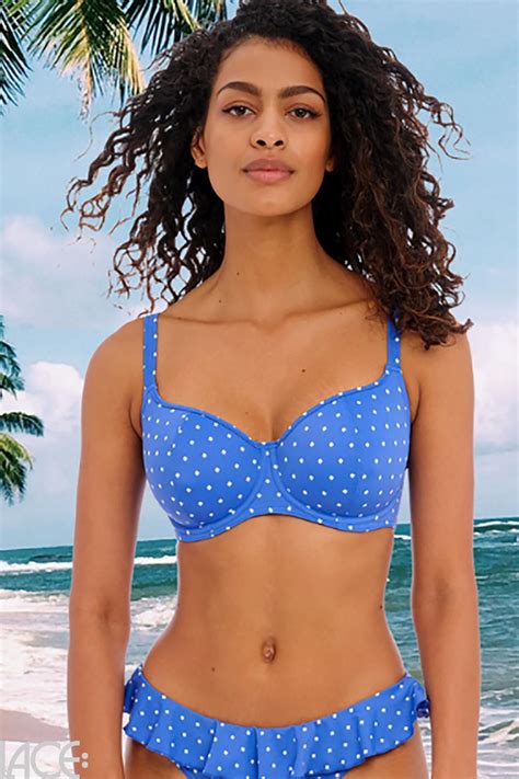 Freya Swim Jewel Cove Bikini Push Up BH F K Cup AZURE Lace De