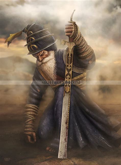 Baba Deep Singh Ji Canvas Print | Sikh Warrior Art - Etsy