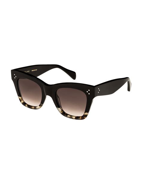 Celine Two Tone Gradient Cat Eye Sunglasses Black Neiman Marcus