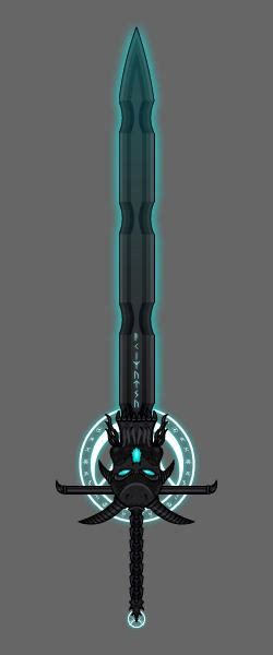 Cyan Skull Sword By Gabrielsslf On DeviantArt