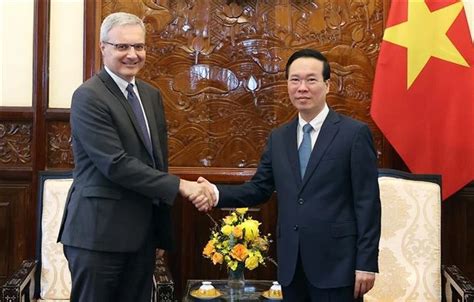 Le président Vo Van Thuong souligne les acquis des liens Vietnam France