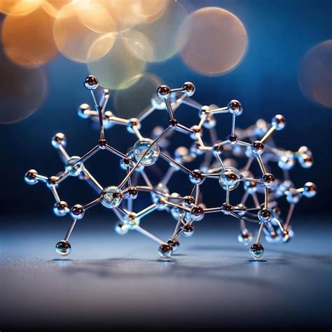 Premium Photo | Model of molecular structure chemistry representation ...