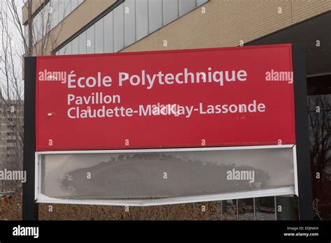 The Ecole Polytechnique de Montreal is pictured in Montreal Stock Photo ...