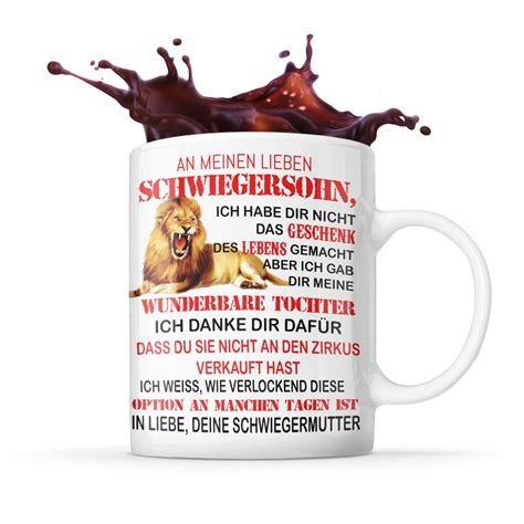 An meinen Schwiegersohn Tasse Geschenk Hochzeit für den Sohn meiner