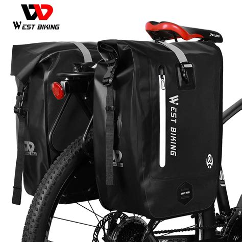 WEST BIKING Sac de vélo étanche 25L sacoche de vélo de voyage