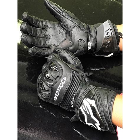 Luva Alpinestars Gp Pro R Preto Em Couro