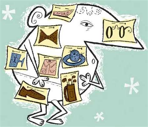 Stock Illustration Naked Man With Status Symbols