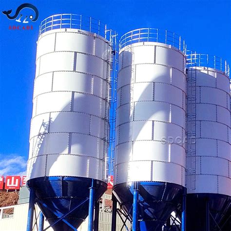 Sdcad Customized Cement Powder Storage Silo For Bulk Material Logistics