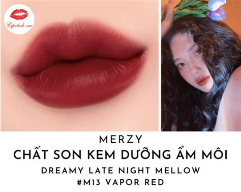 Review Son Merzy M13 Vapor Red Màu Đỏ Trầm Hot Nhất Đẹp Nhất