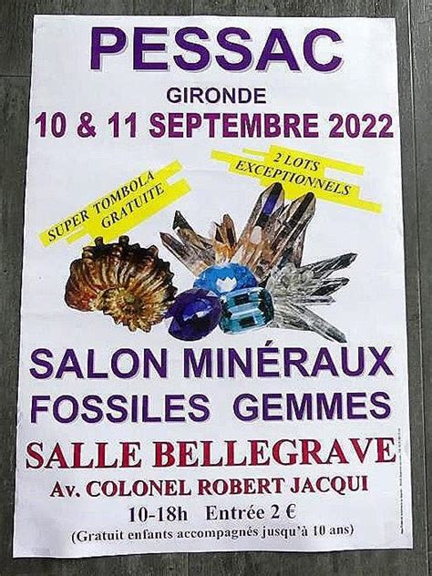 Exposition 26 ème salon Minéraux Fossiles et Gemmes à Pessac