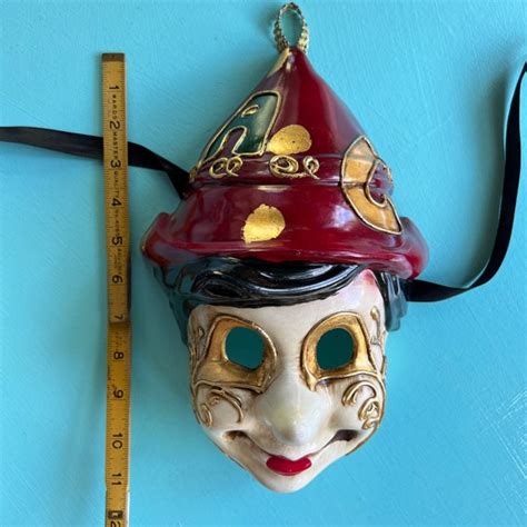 Vintage Pinocchio Mask Maschera Del Galeone Pinocch Gem