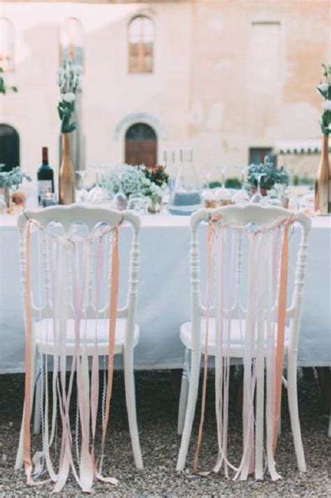 Creative Wedding Chair Decor With Fabric And Ribbons Part