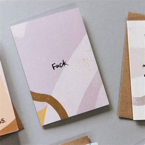 Fuck Sympathy And Thinking Of You Card By I Am Nat