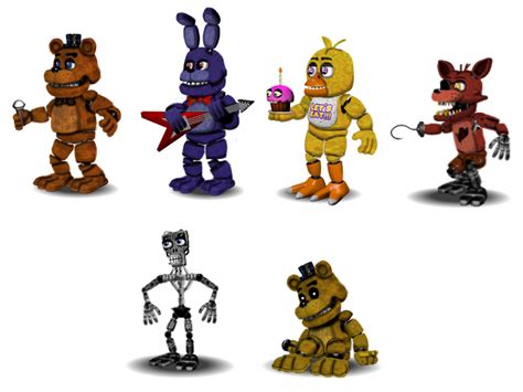 Fnaf Accurate Characters V3 By Educraft On Deviantart