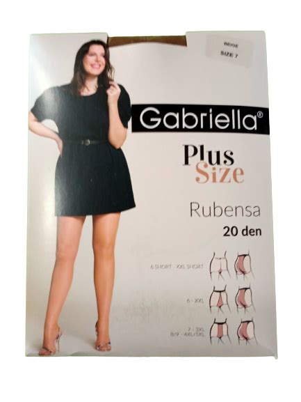 Rajstopy Gabriella Plus Size Rubensa Size Beige