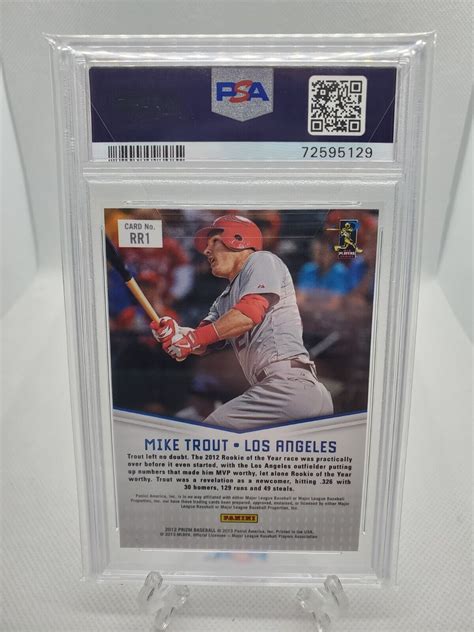 Panini Prizm Rookie Relevance Mike Trout Psa La Angels Ebay