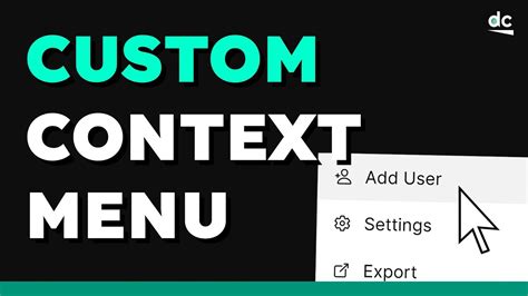 How To Create Your Own Context Menu With Icons Using HTML CSS