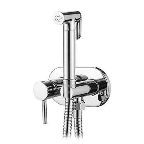 Ibergrif M22010 Round Concealed Shower Mixer Set Hot And Cold Bidet Spray With Shattaf