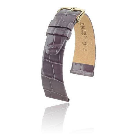 Bracelet Montre Prestige Cuir Taupe Hirsch Ocarat