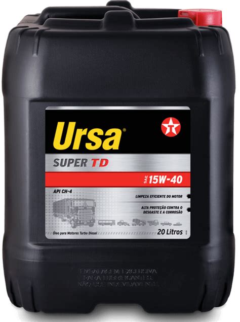 Texaco Ursa Super Td Sae W Ch Bd Lt Bel Lube Loji