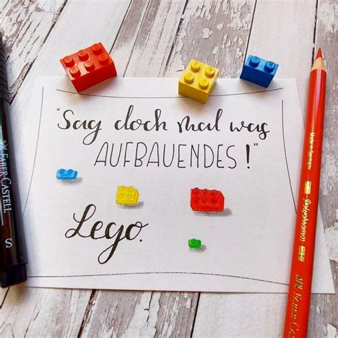 Lettering Spruch Lustig Polychromos Lego Lebensweisheiten Spr Che