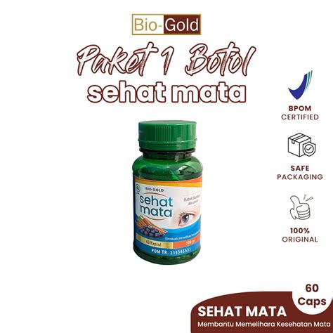 Jual Kapsul Bio Gold Sehat Mata Ekstrak Bilberry Dan Wortel Isi