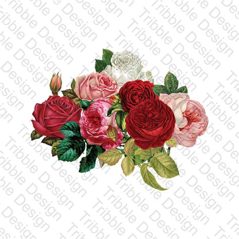 Vintage Flowers Bundle Svg Flowers Svg Decal Roses Floral Cut Files