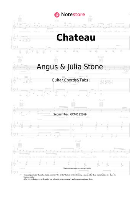 Chateau chords and tabs Angus & Julia Stone in Note-Store.com | Guitar.Chords&Tabs SKU GCT0112869