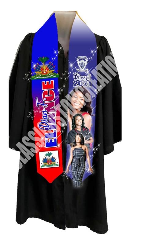 Custom 3d Graduation Sublimation Stolestash Etsy