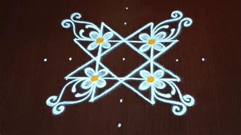 Akshaya Tritiya Rangoli Easy Friday Rangoli With Side Border Designs