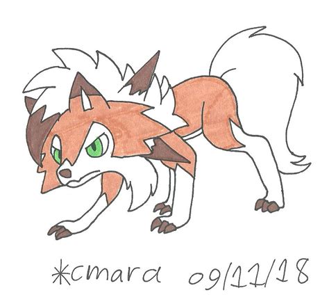 Lycanroc Dusk Form By Cmara On Deviantart