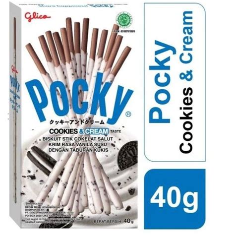 Pocky Cookies Cream Biscuit Stick 40 G Lazada Indonesia