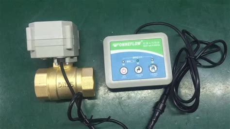 Wireless Control Water Leaking Detection System With 3/4'' Brass Motorized Valve - Buy Water ...