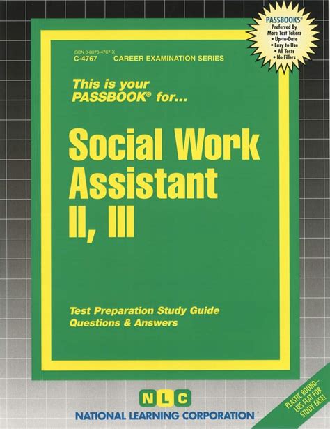 Social Work Assistant Ii Iii Passbooks Study Guide Career