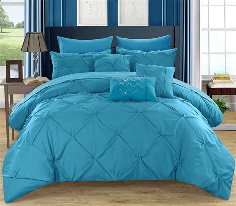 Chic Home 10 Piece Hannah Pinch Pleated Ruffled And Pleated Complete