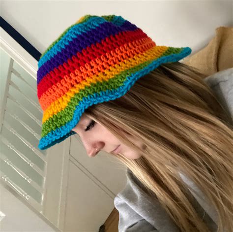 Rainbow Bucket Hat Festival Summer Rainbow Bucket Hat Bucket Hat