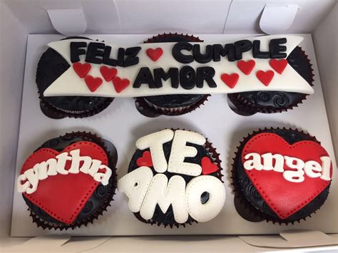 6 Cupcakes Personalizados Colocamos El Mensaje Que Desees Puedes