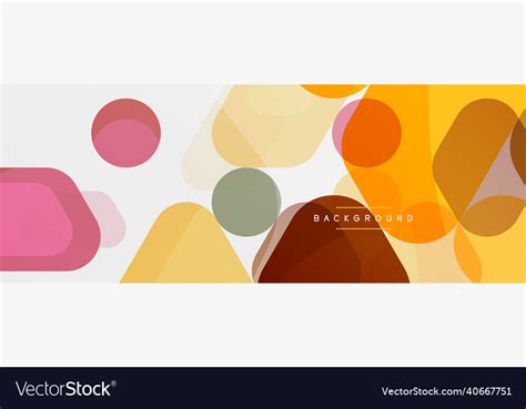 Color Bubbles And Rounded Geometric Shapes Vector Image