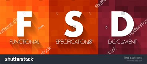 Fsd Functional Specifications Document Document That Stock Vector ...