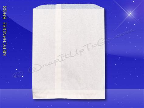 Fischer Paper Products 1717 Merchandise Bags Bleached Kraft 10 X 2 X 15