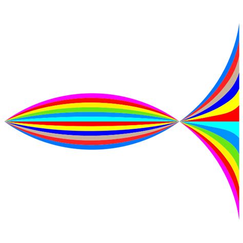 Rainbow Fish Svg 233 Svg Cut File