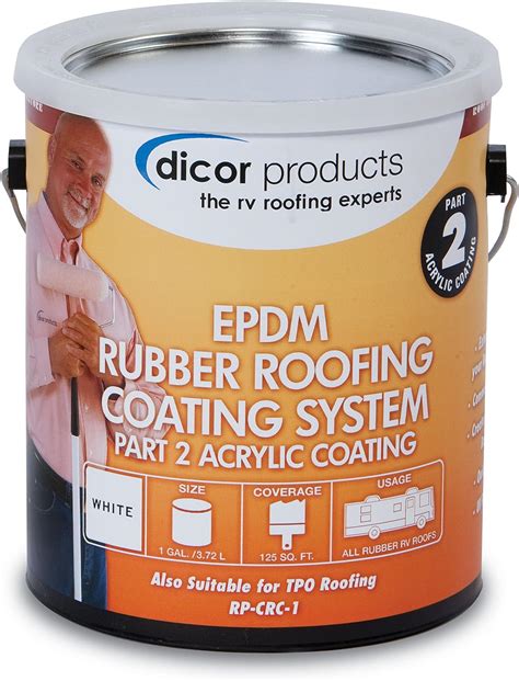 Amazon Dicor RP CRCT 1 EPDM Roof Acrylic Coating 1 Gallon Tan