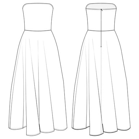 a line maxi dress gown 7