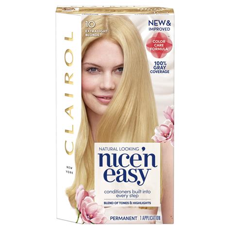 Clairol Nice N Easy Permanent Hair Color Extra Light Blonde