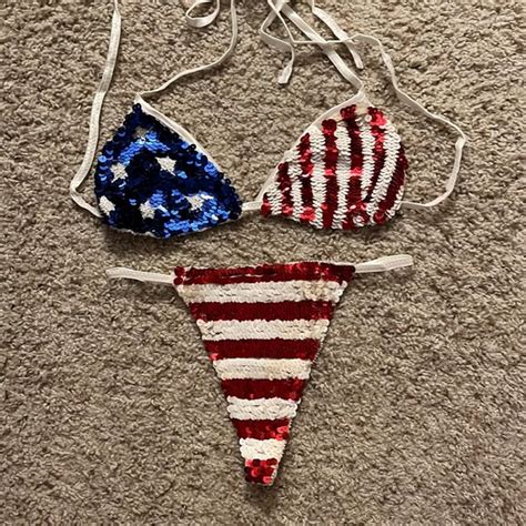 Leg Avenue Swim American Flag Bikini Set Poshmark