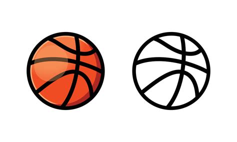 Basketball Ball Vector Illustration Basketball Icon 6431653 Vector